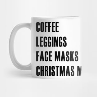 Coffee Leggings Christmas Movies Mug